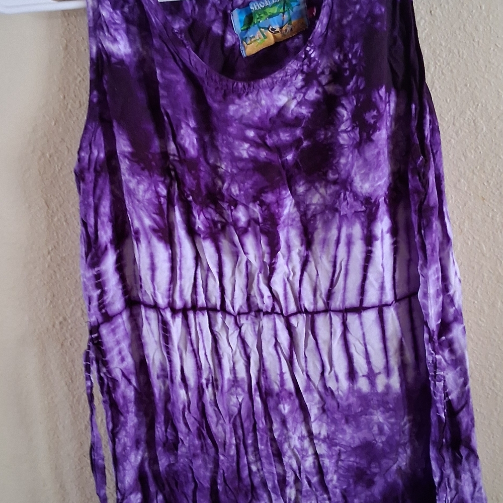 Shoreline Purple Tie-Dye Top 0016